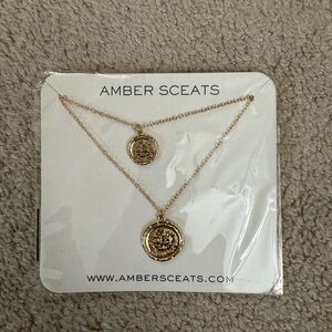 Amber Sceats Gold Coin Necklace Set